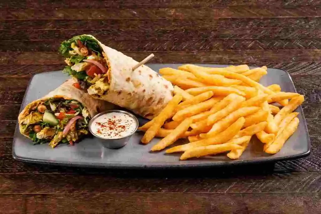 Chicken Shawarma Salad Wrap
