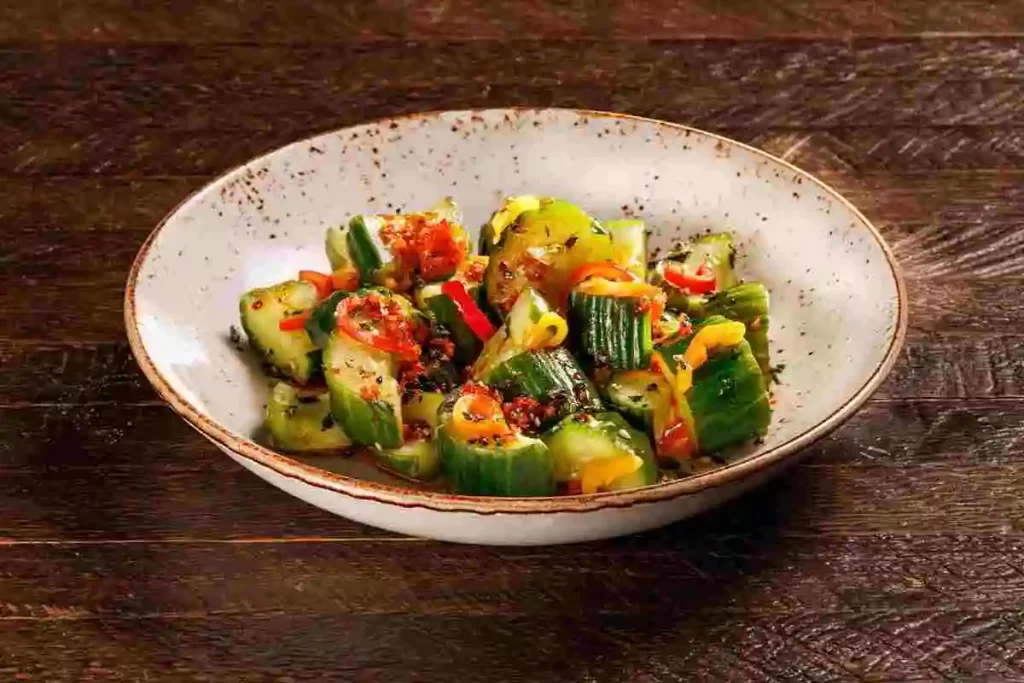 Chili Garlic Cucumbers