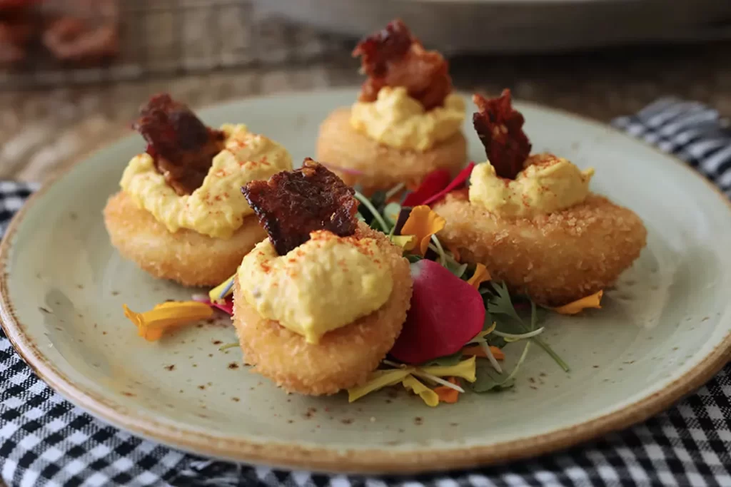 Crispy Deviled Eggs
