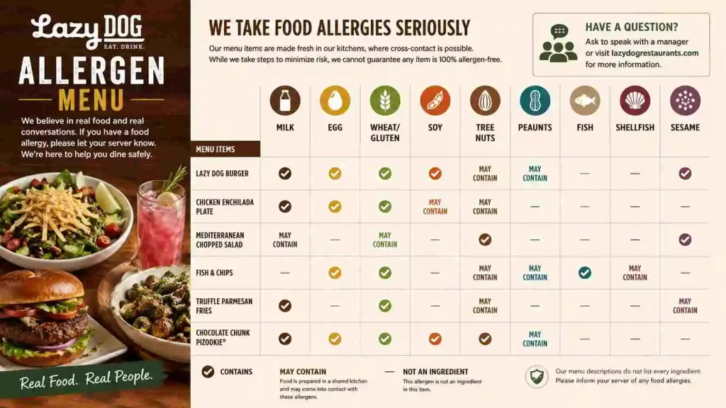 Allergen Menu
