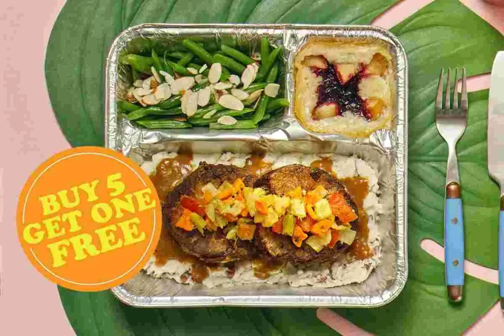 Oven-Ready TV Dinners Buy 5 Get One Free